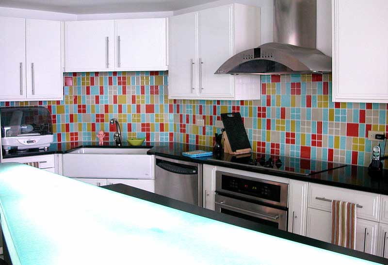 colorful kitchen
