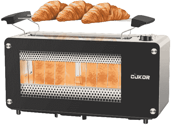 CUKOR 2-Slice Long Slot Toaster