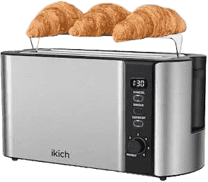 Ikich 4 Slice Long Slot Toaster