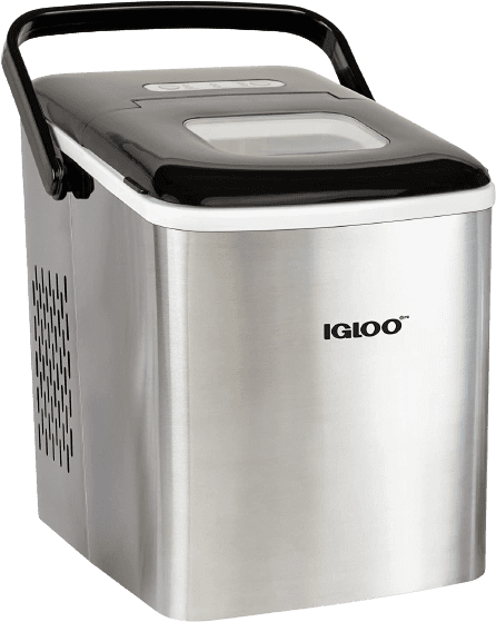 Igloo ICEB26HNSS 26-Pound Portable Countertop Ice Cube Maker Machine 