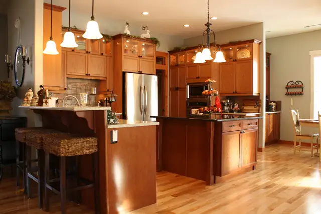 natural wood kitchen