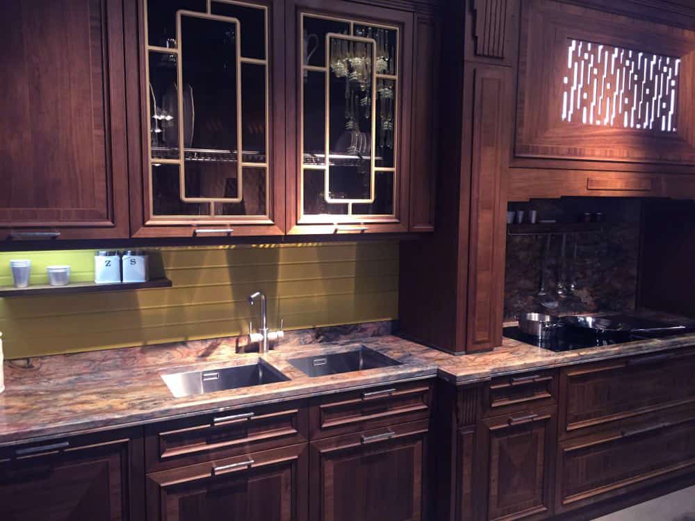Design for a kitchen in Sumiglass Brown